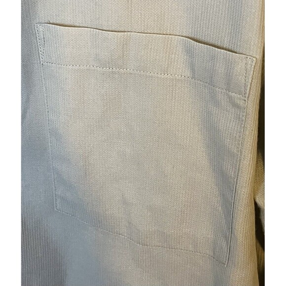 Van Heusen Fitted Men’s L Light Gray Long Sleeve Button Down Dress Shirt Used - Picture 6 of 10
